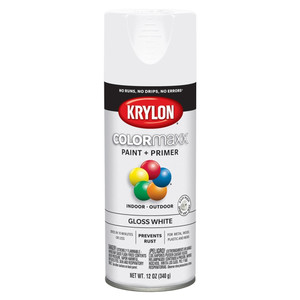 12 oz. Krylon ColorMaxx Gloss White Spray Paint