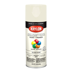 12 oz. Krylon ColorMaxx Gloss Ivory Spray Paint
