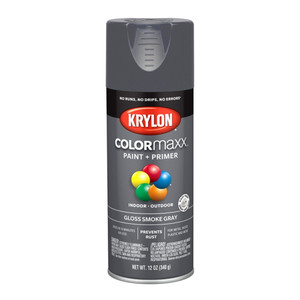 12 oz. Krylon ColorMaxx Gloss Smoke Gray Spray Paint