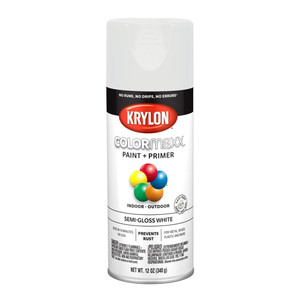 12 oz. Krylon ColorMaxx Semi-Gloss White Spray Paint