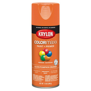 12 oz. Krylon ColorMaxx Gloss Pumpkin Orange Spray Paint