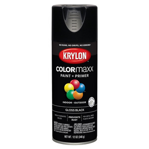 12 oz. Krylon ColorMaxx Gloss Black Spray Paint
