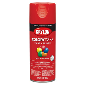 12 oz. Krylon ColorMaxx Gloss Banner Red Spray Paint