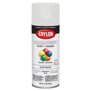12 oz. Krylon ColorMaxx Flat White Spray Paint