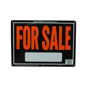 9-1/4" X 14" "For Sale" Metal Sign