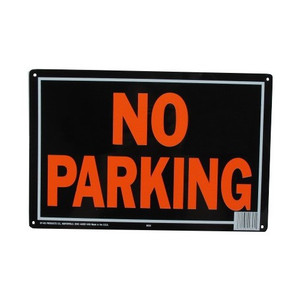 9-1/4" X 14" "No Parking" Metal Sign