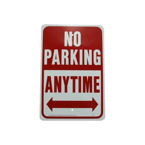 18" X 12" "No Parking Anytime" Metal Sign