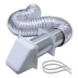 4" X 8' White Vent Hood Kit