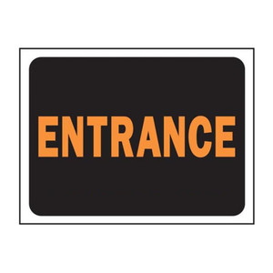 10" X 14" "Entrance" Metal Sign