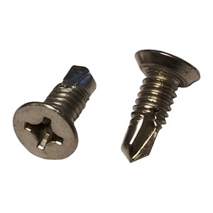 12/24 X 5/8" Stainless Steel Flat Head Phillips Undercut Drill & Tap Screws (Pack of 12)