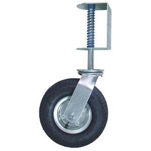 8" Gate Caster with Adjustable Spring Bracket