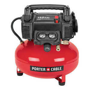 Porter Cable 150 psi 6 Gallon Oil-Free Pancake Air Compressor w/ Accessories