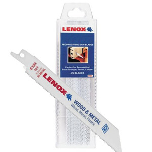 6" X 10-tpi Wood Cutting Reciprocating Saw Blades (Pack of 25)