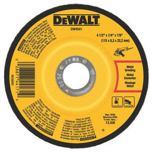 4-1/2" X 1/4" X 7/8" Depressed Center Metal Grinding Wheel (Type 27)