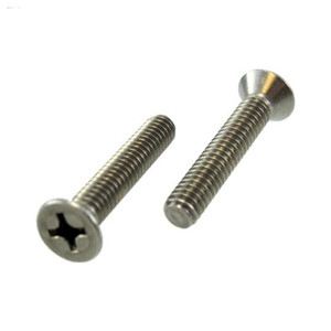 3/8"-16 X 2-1/2" Stainless Steel Flat Head Phillips Machine Screw (Quantity of 1)