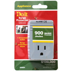 900 Joules Surge Protector Outlet with Protection Alarm