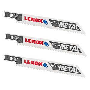 3-5/8" X 14-tpi Thick Metal Cutting Universal Shank Bi-Metal Jigsaw Blades (Pack of 3)