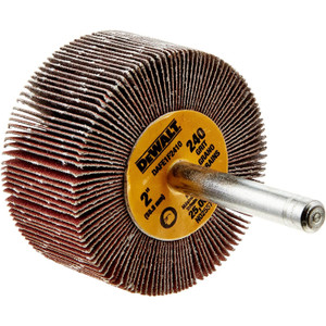 DeWalt 2" X 1" X 1/4" 240 Grit Metal Flap Wheel