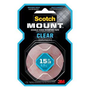 1" X 60" 15 lb. Clear Mounting Tape