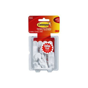 1 lb. Small Command Hooks (Pack of 6)