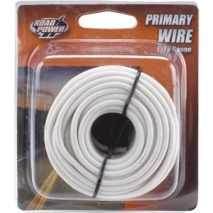 24' 16 Gauge White Primary Wire
