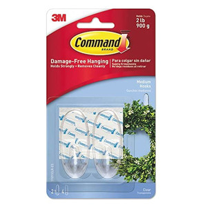2 lb. Clear Medium Hooks (Pack of 2)