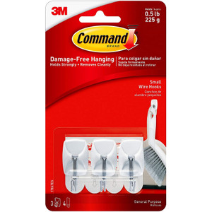 0.5 lb. Wire Hanging Hooks (Pack of 3)