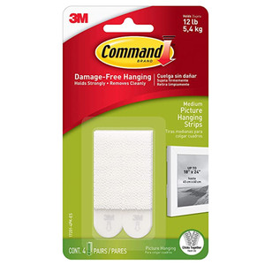 12 lb. Medium Hanging Strips (4 Pairs)