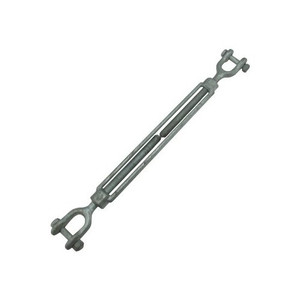 1/2" X 9" Hot Dipped Galvanized Forged Jaw & Jaw Turnbuckle