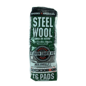 # 2 Sleeve Medium Coarse Steel Wool Pads