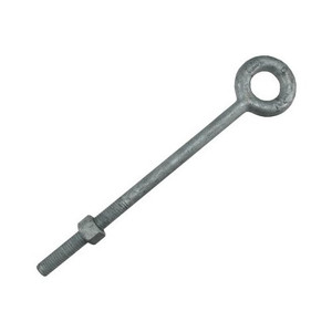 3/8"-16 X 6" Hot Dipped Galvanized Forged Eye Bolt with Hex Nut