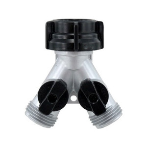 Metal Hose "Y" With Shut Off Valve