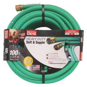 5/8" X 100' Heavy-Duty Soft & Supple Reinforced Vinyl Garden Hose