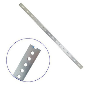 1-3/8" X .074" X 6' Galvanized Slotted Flat Iron