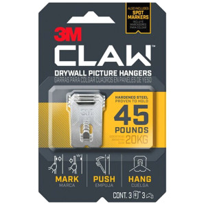 45 lb. Drywall Picture Hanger (3 Pack)