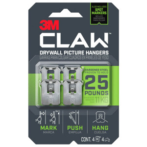 25 lb. Drywall Picture Hanger (4 Pack)