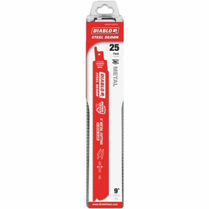 9" X 8/10-tpi Diablo Reciprocating Saw Blades (Pack of 25)