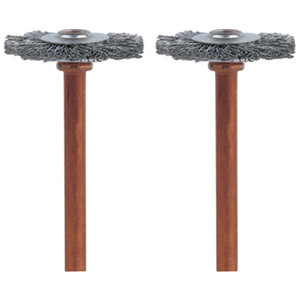 3/4" Stainless Steel Flat Wheel Brushes (2 Pieces)
