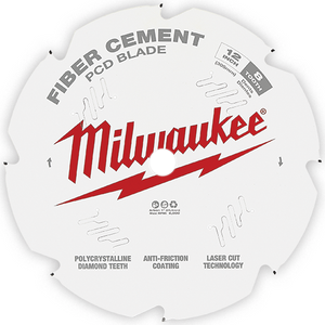 12" X 8 Tooth Milwaukee Fiber Cement Circular Saw Blade