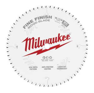 8-1/2" X 60 Tooth Milwaukee Fine Finish Circular Saw Blade