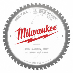 10" X 50 Tooth Milwaukee Metal Carbide Circular Saw Blade