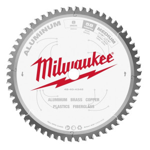 8" X 58 Tooth Milwaukee Aluminum Cutting Circular Saw Blade