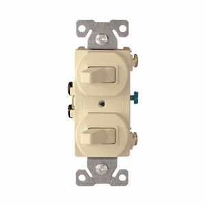 Ivory Duplex Toggle Switch