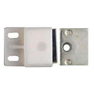 White Magnetic Cabinet Catch (# V712)