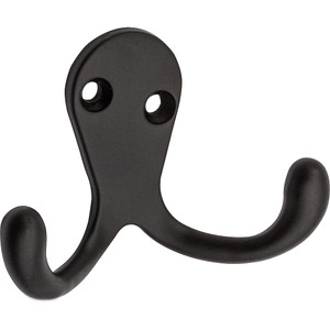 Oil Rubbed Bronze Double Clothes Hook (Pack of 2)