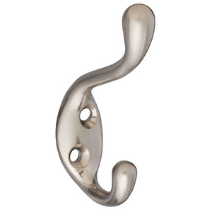 Satin Nickel Coat and Hat Hook