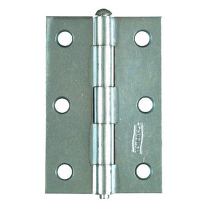 3" Zinc Plated Removable Pin Narrow Hinges (Pack of 2)