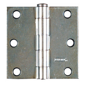 3" Zinc Plated Removable Pin Broad Hinges (Pack of 2)
