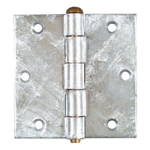3-1/2" Galvanized Removable Pin Broad Hinges (Pack of 2)