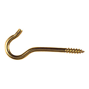 1-11/16" Solid Brass Ceiling Hooks (Pack of 6)
